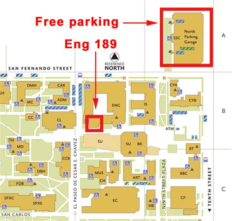 San Jose State Campus Map Campus Map