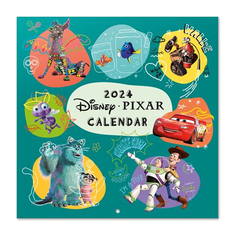 DISNEY PIXAR - Wall Calendar 2023/2024 : ShopForGeek.com: Calendar ...