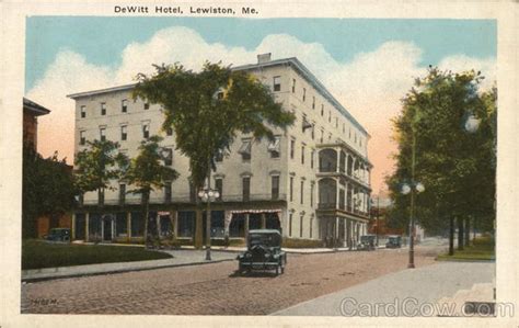 DeWitt Hotel Lewiston, ME Postcard