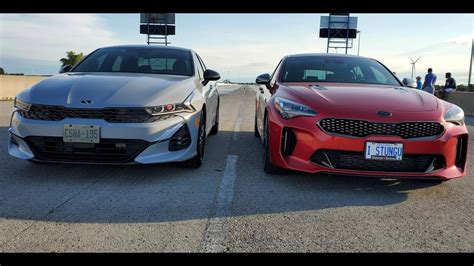 Kia K5 GT Vs Kia Stinger GT Drive Review (Comparison) - YouTube