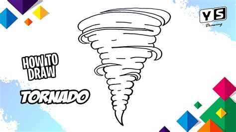 How to draw Tornado - YouTube