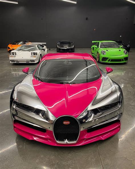 Bugatti Chiron Gets "Stolen", Wrapped in Pink and Chrome Just Like ...