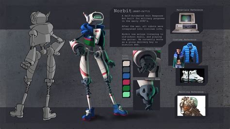 ArtStation - Norbit: Robot Character Design