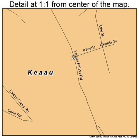 Keaau Hawaii Street Map 1532900