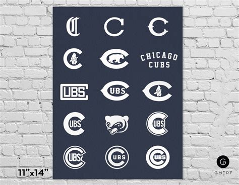 Chicago Cubs World Series Print Fan Art Cubs Logos - Etsy