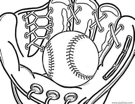 CJO Photo: Baseball Coloring Page