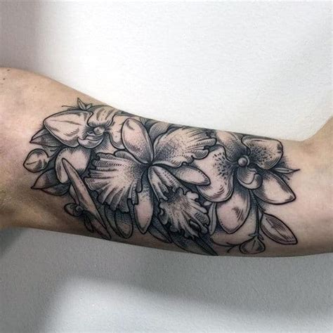 70 Orchid Tattoos For Men - Timeless Flower Design Ideas