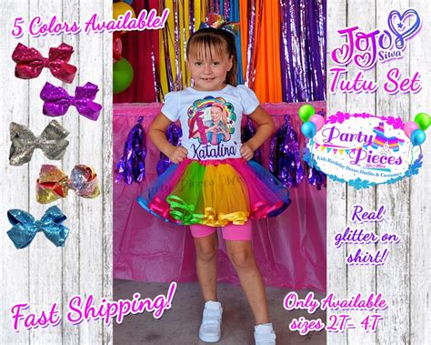 Jojo Siwa Tutu Outfit Jojo Siwa Birthday Shirt Jojo Siwa | Etsy