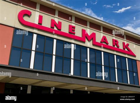 A logo sign outside of a Cinemark movie theater location in Chesapeake ...