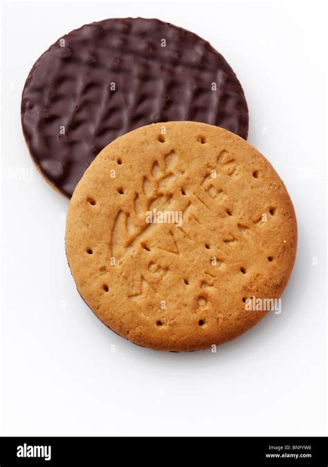 Two chocolate digestive biscuits hi-res stock photography and images ...