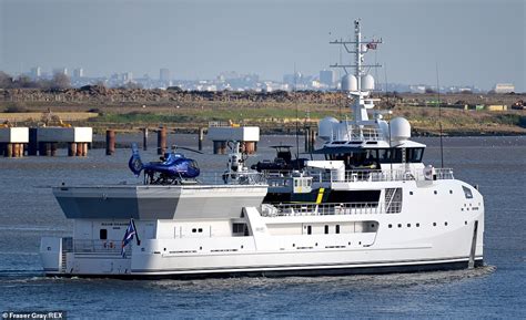 James Bond villain-worthy 230ft Game Changer vessel moors up on the Thames | Daily Mail Online