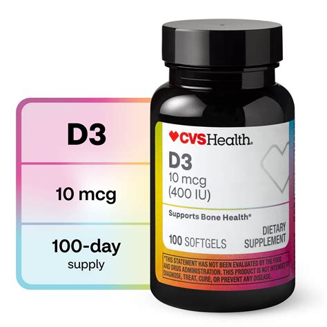 CVS Vitamin D Softgels 400IU, 100CT - CVS.com