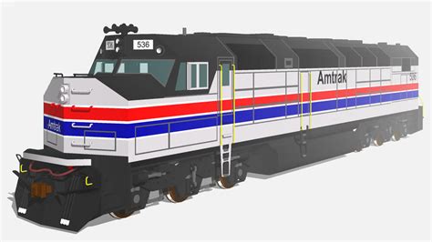 Amtrak Electro-Motive Division SDP40F (Phase II) | 3D Warehouse