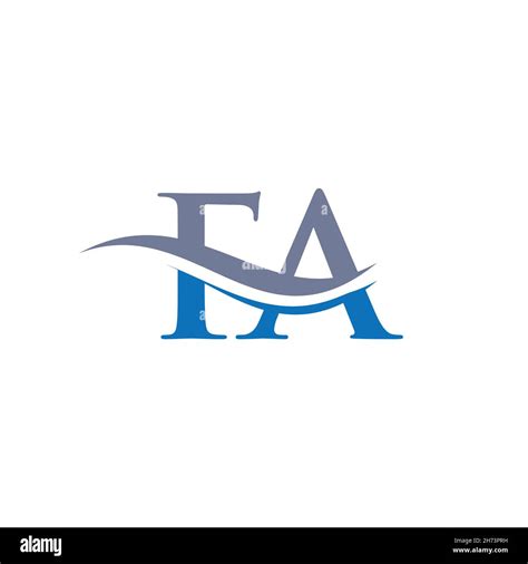 Premium Letter FA Logo Design with water wave concept. FA logo design Stock Vector Image & Art ...