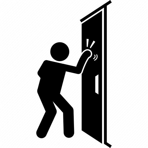 Door, knocking, man icon - Download on Iconfinder