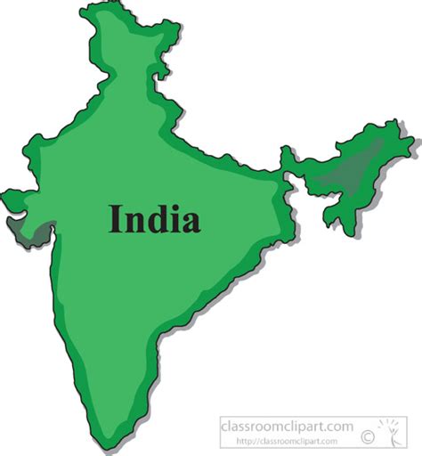 Indian Map Clipart