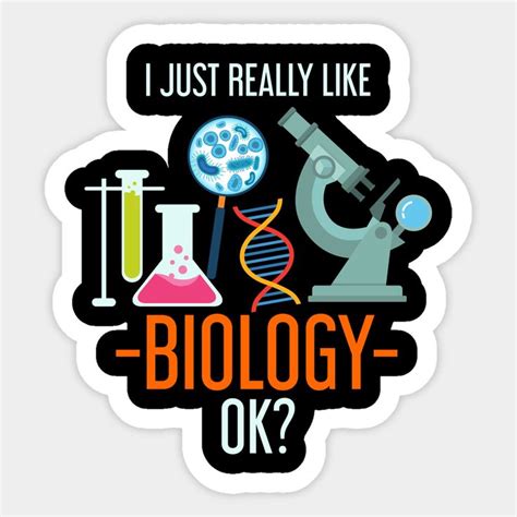 Explore the Fascinating World of Biology with this Microscope Biology Sticker