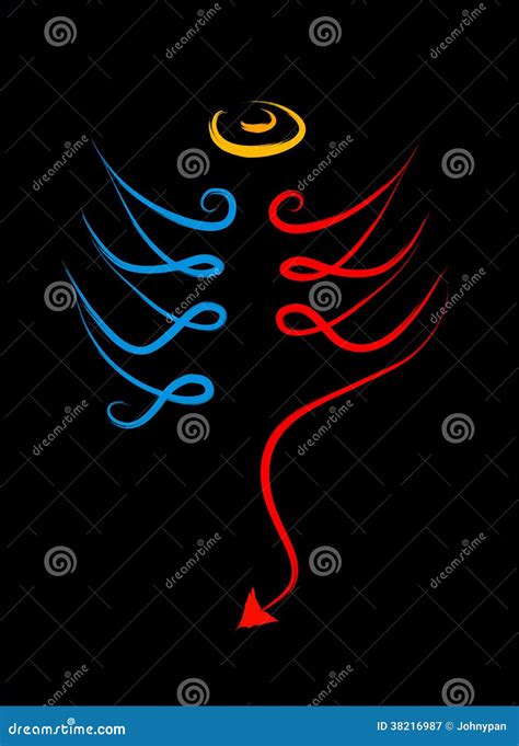 Good and evil symbol stock vector. Illustration of desaplusmn - 38216987