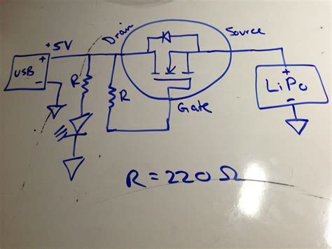 N MOSFET Issue in Battery Charging Circuit - Electrical Engineering ...