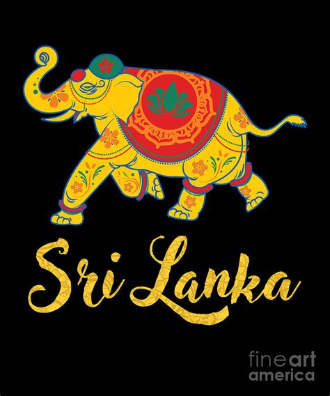 Sri Lanka Elephant India Abstract Gift Digital Art by Thomas Larch - Pixels