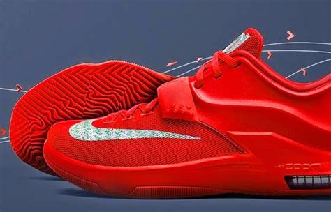 THE SNEAKER ADDICT: Nike KD 7 “Global Game” Action Red/Metallic Silver ...