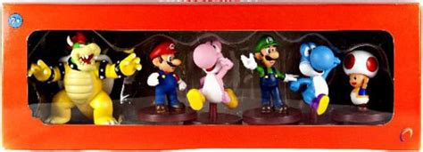 Super Mario Mini Figure Collection 6-Pack Collector Set Mini Figures PopCo - ToyWiz