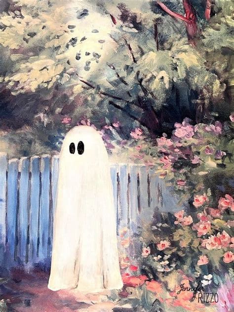 14 Thrifted Art Ghost Painting Ideas » Lady Decluttered