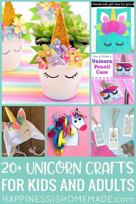 20+ Cute Unicorn Crafts for Kids and Adults - Happiness is Homemade