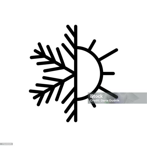 Thermal Insulation Icon Temperature Outline Symbol Stock Illustration ...