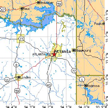 Atlanta, Texas (TX) ~ population data, races, housing & economy