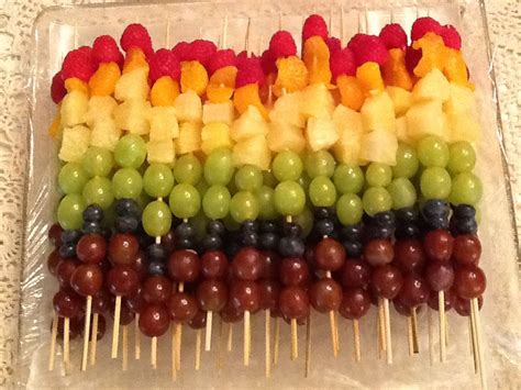 Rainbow Fruit Kabobs