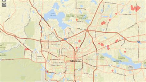 POWER OUTAGES: City of Tallahassee Reports Outages