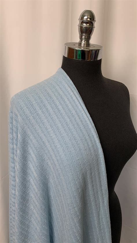 Lt. Blue Cable - Sweater Knit - By the Yard – Amandasbundles.com