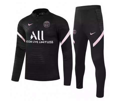 Nike PSG Training Technical Football Tracksuit 2021 Black ...