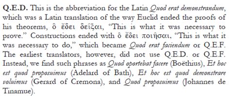 terminology - What is the meaning of the expression Q.E.D.? Is it ...