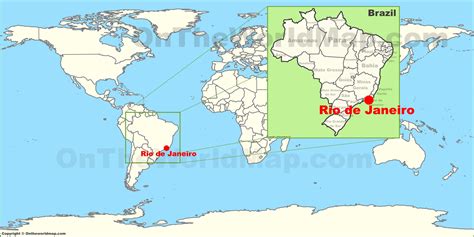 Rio de Janeiro on The World Map