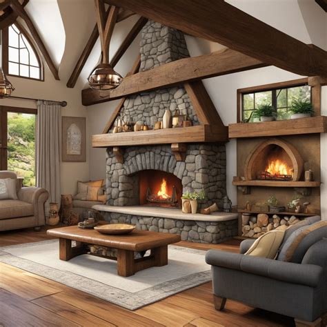 Cozy Living Room With Fireplace | Cabinets Matttroy