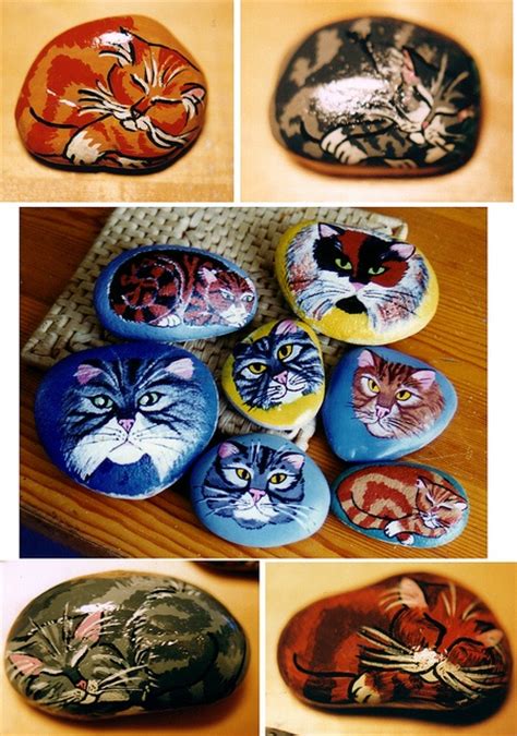 109 best images about Painted Rocks - Cats on Pinterest