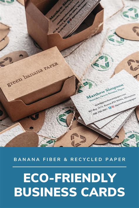 Eco-Friendly Business Cards | Eco friendly business cards, Handmade ...