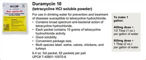 Duramycin/Tetracycline Dosage? | BackYard Chickens - Learn How to Raise Chickens