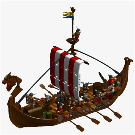 Lego Viking Longboat Moc Instructions Pdf, Ldd And - Galleon ...