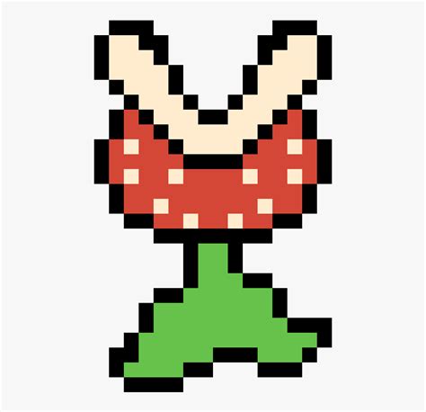 Mario Piranha Plant Pixel Art, HD Png Download - kindpng