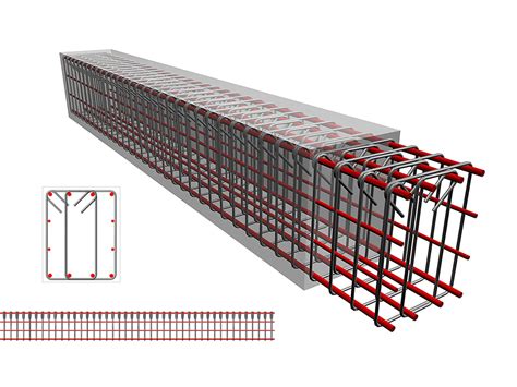 Steel Rebar Beam Section