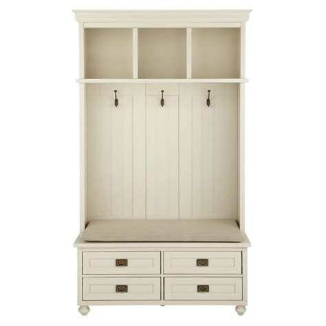 Vernon Wood Storage Locker in Polar White-9608700400 - The Home Depot