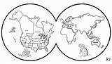 Printable World Map 7 Continents Sketch Coloring Page sketch template