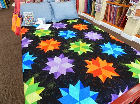 Quilting Blog - Cactus Needle Quilts, Fabric and More: Night Sky Quilted