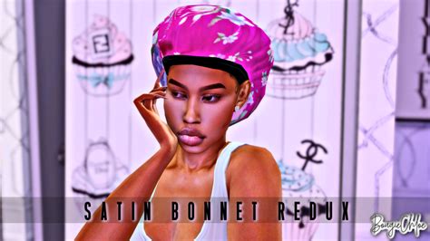 Satin Bonnet Redux | Satin bonnet, Free sims 4, Tumblr sims 4