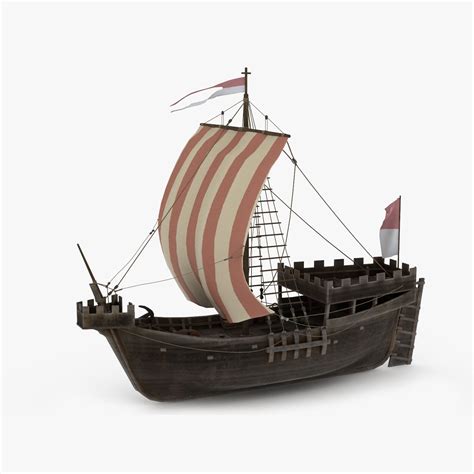 Medieval Boat Free 3D Model - .obj .c4d - Free3D