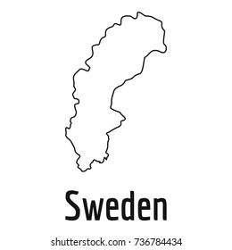 5,546 Sweden map outline Images, Stock Photos & Vectors | Shutterstock