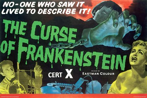 Hammer Horror - The Curse of Frankenstein — Poster Plus